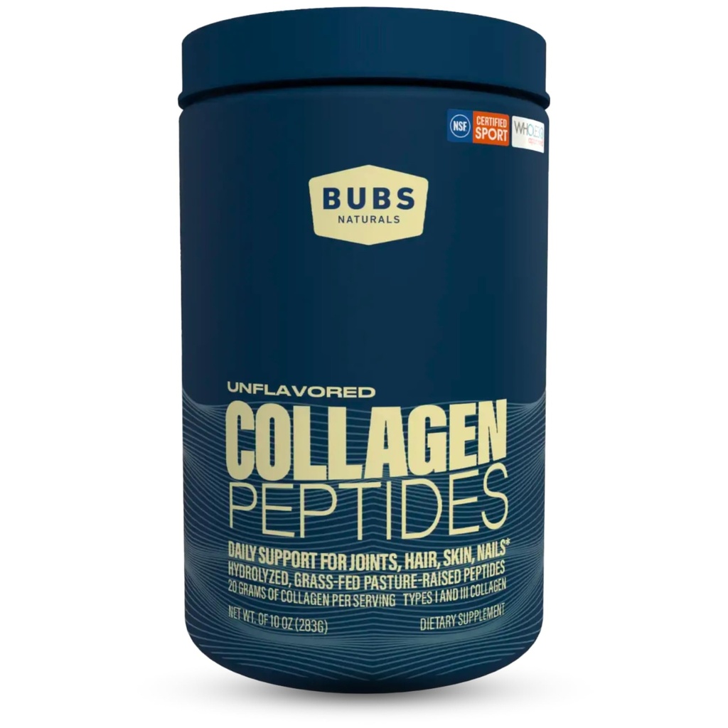 BUBS Naturals Neochucené kolagen Peptides Powder, Nejlepší proteiny pro spojky & kůže, Pasture Raised Grass Fed, Paleo a Keto Friendly, Whole30 Schváleno, Non-GMO Dairy & Gluten Free, 10oz, 14 Služeb