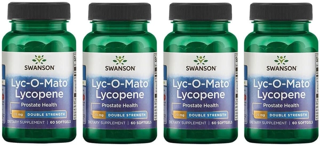 Swanson Double- Síla LYC- O- Mato Lycopene 20 miligramů 60 Sgels (4 balení)