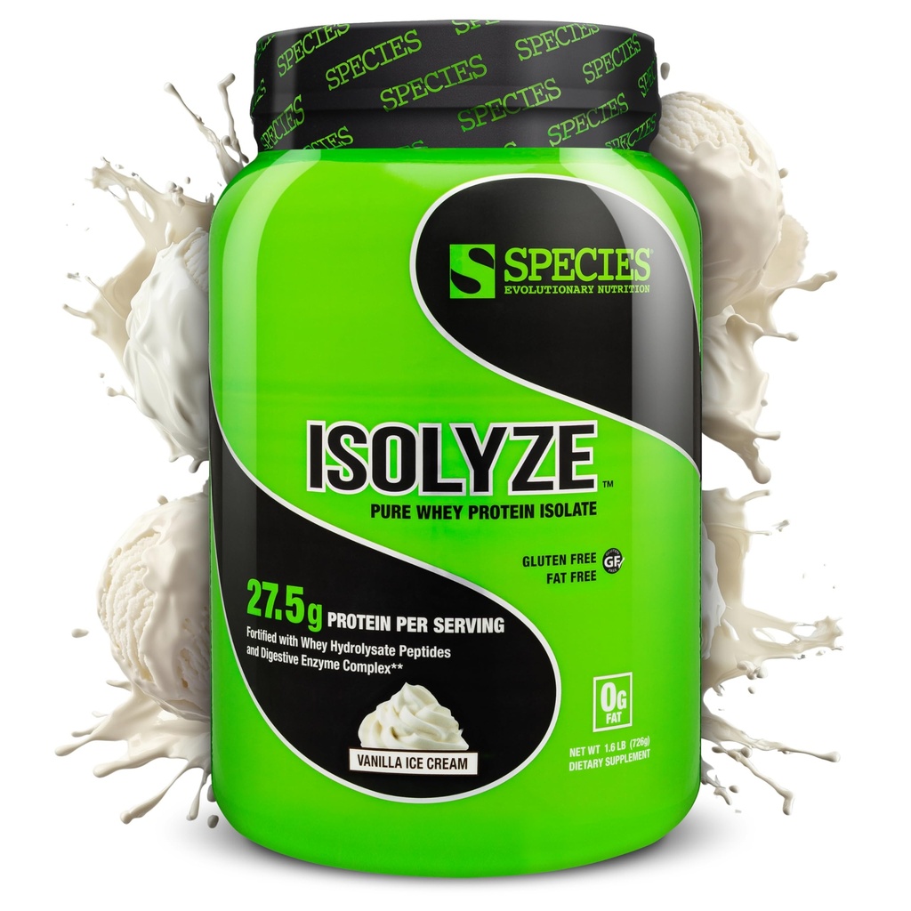 Druh Nutriční izolace syrovátkový prášek, 100% syrovátkový izolát pro budování svalů, 27,5g protein per Scoop, No Cukr & Nízký tuk (Vanilla Ice Cream, 22 Servings)