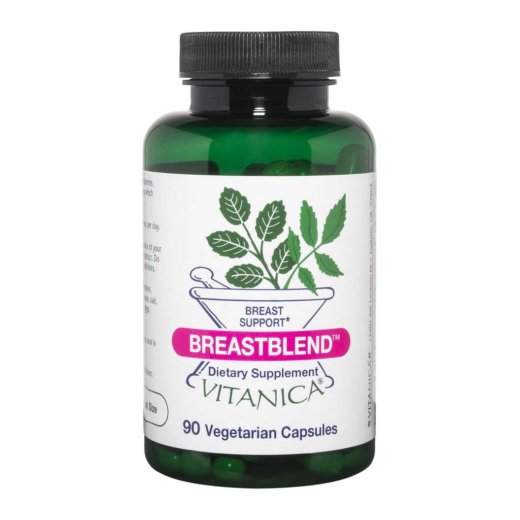 Vitanica BreastBlend, Podpora péče o prsa, Vegan, 90 Kapsle