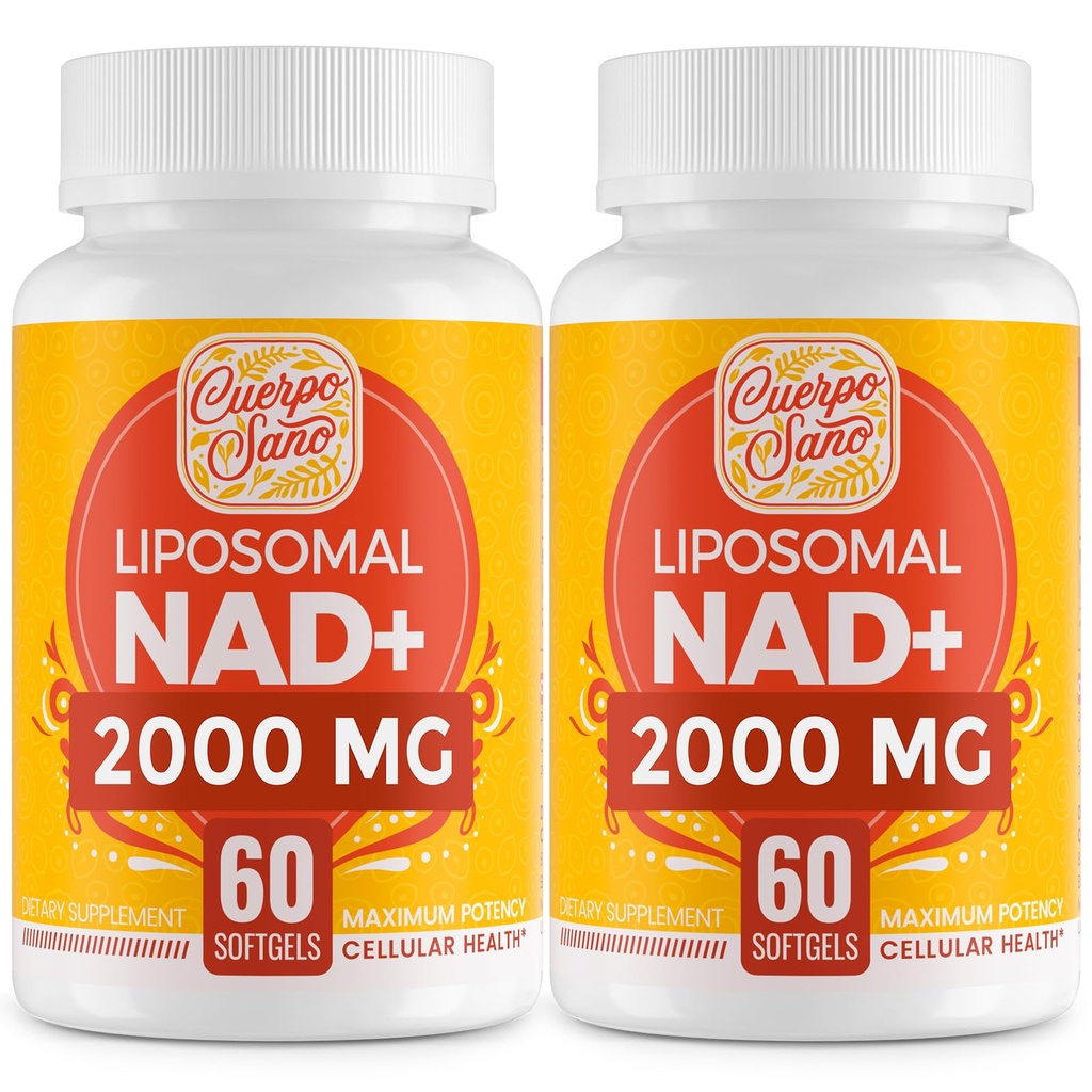 2000 MG NAD dodatek, Liposomální NAD + s vysokou absorpcí, účinnější než nikotinamid Riboside, Čisté & Plus zvýšení doplněk, Stárnutí obrany, Metabolismus & Cellular, 120 softgels