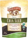 Barlean 's Organic Chia Seeds with 2,140 mg Omega 3 Fatty Acids, Fiber Supplement for Whole Chia Seed for Smoothies, Non- GMO Certified, 12 oz