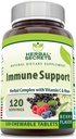 Bylinné tajemství Imunitní podpora s vitaminem C & Elderberry crust 124; Berry Flavor žvýkací tablety crust 124; 120 Count crust 124; Non- GMO crust 124; Glute- Free crust 124; Made in USA