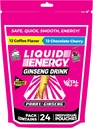 VITAL 4U ® Liquid Energy Shot - Coffee & Chocolate Cherry Combo Pack, ženšen, B vitaminy, přirozeně slazené, 24 ct