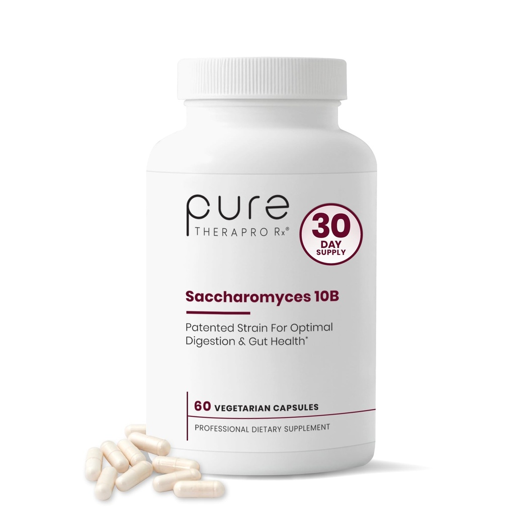 Saccharomyces Boulardi Probiotics 10 Billion CFU - Vyrobeno v USA 124; No Fillers, Patented Strein: Lynside CNCM I- 3799 Probiotika pro muže a ženy 124; Čistá TheraPro Rx - 60 Kapsle