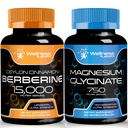 Berberine Supplement 1500mg - Lipozomální Berberine s Ceylon Cinnamon γ Magnesium Glycinate Kapsle - 750mg - Hořčík dodatek Vysoké absorpční dodatek