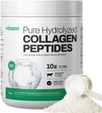 Vitasave Collagen Peptides Powder - 10g Hydrolyzované kolagen per Serving - Neochucený, Grass- Fed, Keto Friendly - kůže, vlasy, nehty a společná podpora - 500g