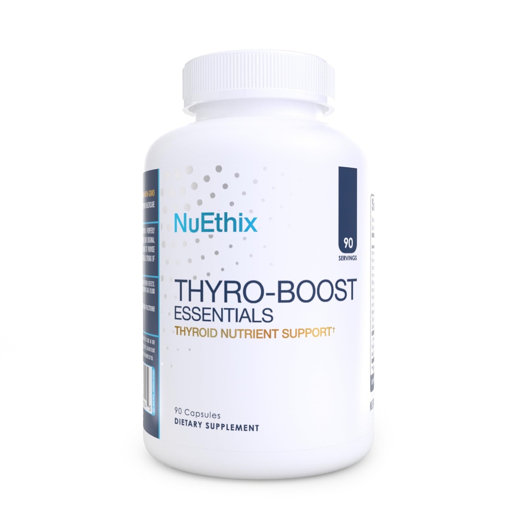 NuEthix Instructions Thyro- Boost Essentials, Non- Glandulární podpora asistence s optimální funkce štítné žlázy, 90 Kapsle