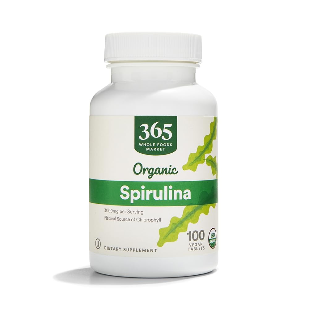 365 podle Whole Foods Market, Spirulina 500mg, 100 ct