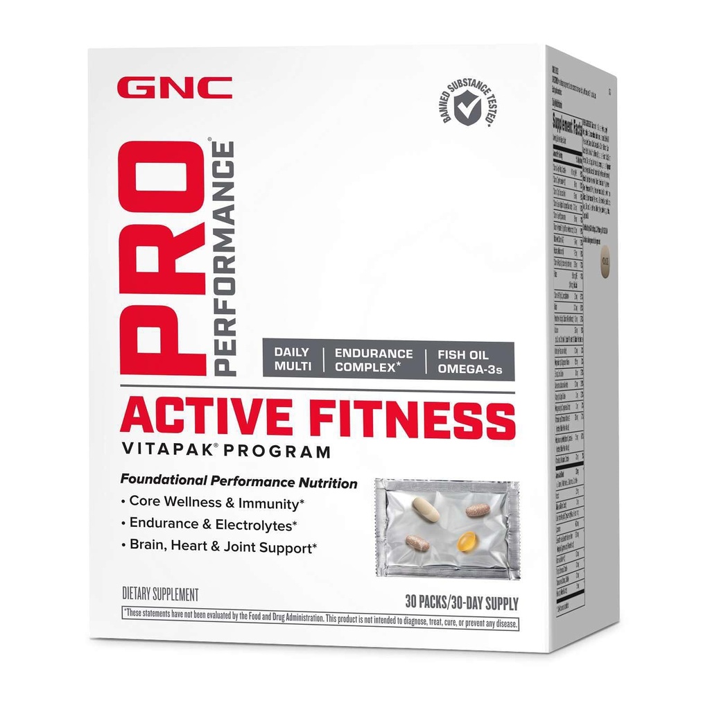 GNC Pro Performance Aktivní Fitness Vitapak program 124; 30 Sluhy