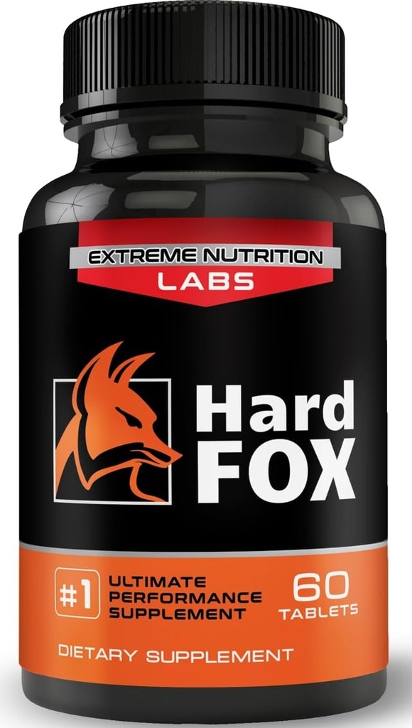 Hard Fox - # 1 Ultimate Performance - 3 "Přidaná velikost v 60 dnech - Rozšíření pilulky pro muže - Super Drive, Síla, Velikost, Vytrvalost - 60 Počet