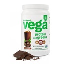 Vega Protein a Zelený protein Powder Chocolate (19 Služeb) - 20g Plant Based Protein Plus Veggies, Vegan, Non GMO, Pea Protein for Women and Men, 1.4lb (Balení májové Vary)