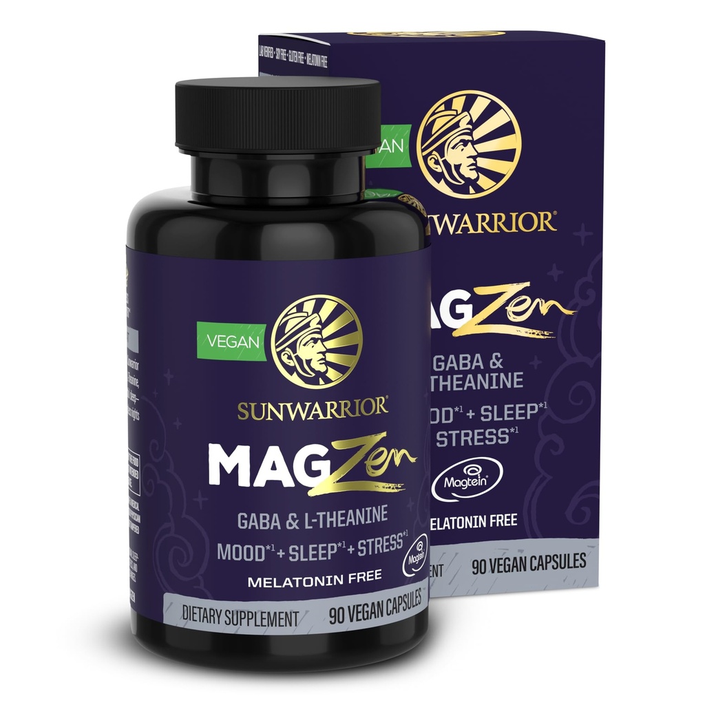 Příplatek hořčíku L- theanine Kapsle Mood, Spánek & Stress Podpora s Magnesium Bisglycinát, L- Theanine & GABA Promotes Relaxation, Sleep Quality & Mental Clarity Vegan & Non- Drowsy 90 Kapsle