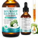 Soursop Graviola Liquid Drop, Soursop Oil for Support & Regeneration, Imunite Boost, Relax, Játra a spánek, Soursop Bitters Liquid, Vegan, Cukr & gluten Free, přírodní Flavor, pro muže & Women-2 Fl Oz