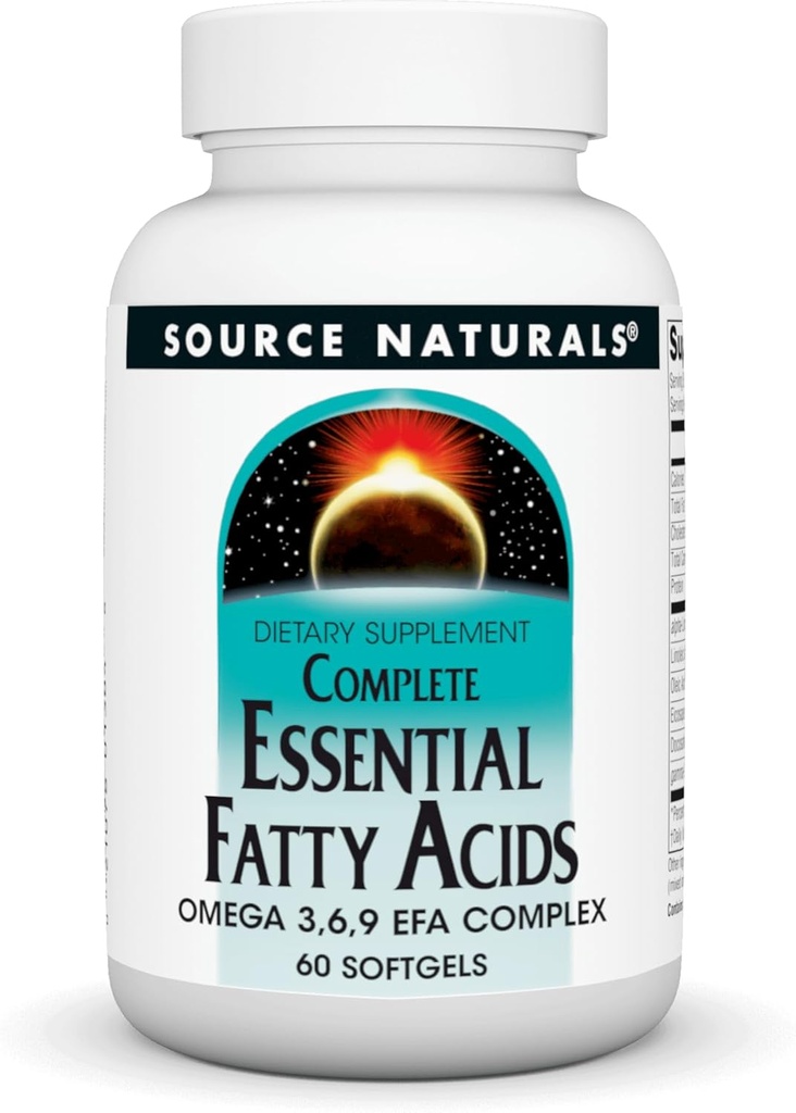Zdroj Naturals Kompletní esenciální mastné kyseliny Omega 3,6,9 EFA komplex, 60 Softgels