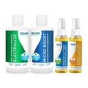 Beam Minerály Micro-Boost Humic Mineral Blend & Electrolyze Liquid a Insta-Lytes Natural Liquid Electrolytes 2oz a Happy-Lytes Fluvic Electrolyte Misting Spray 2oz