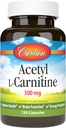 Carlson Labs Acetyl L- karnitin, 500 mg, 120 tobolek