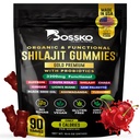 3200 MG Čistá Himalayan Shilajit Gummies Organic for Men & Women with Probiotics & Magnesium Ashwagnadha Chaga Turmeric Fulvic Acid 105 + Trace Minerals I Vegan Non- GMO I Lab Tested I 90 Count