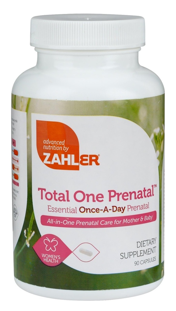 Zahler - Celkem jeden prenatální vitamíny pro ženy (90 hrabě) Denní multi vitamínové prenataly s kyselinou listovou, železo, zinek & 19 Ostatní esenciální vitamíny & minerály - Kosher Pre Natal Multivitamin Kapsle