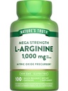 Nature 's Truth L- Arginin 1000mg CLAS124; 100 Kapsle CLAS124; Mega Strength CLAS124; Non- GMO & Gluten zdarma dodatek