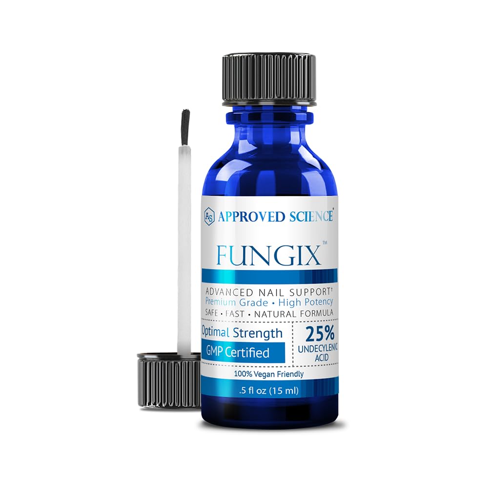 Fungix s 25% undecylenová kyselina, antimykotické nehtové řešení s Tea Tree Oil, Všechny přírodní nejlepší fungus nehtové léčby pro efektivní výsledky schválenou vědou - balení 1