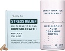 Kůže a stres Relief Set 124; Cortisol Zdraví & Anti- Stárnutí Doplňky s Ashwagandha, Hyaluronic kyselina, Ceramidy, Biotin & Antioxidanty