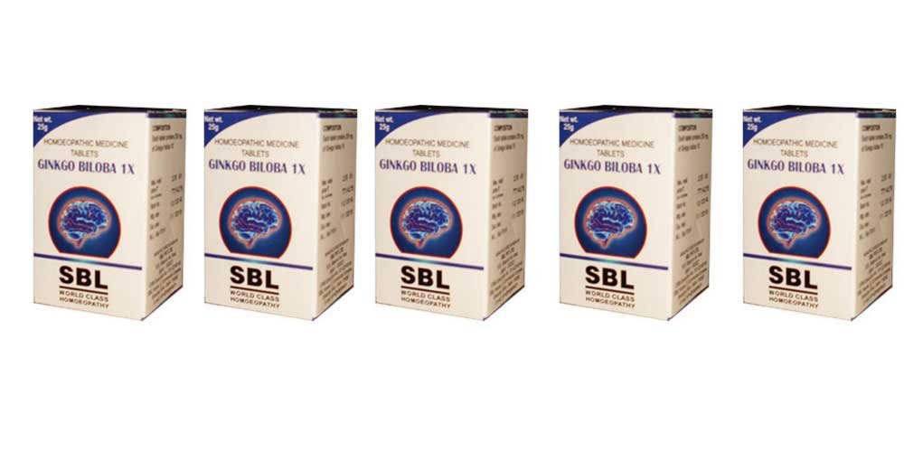 Ginkgo Biloba 1x tablety SBL Homeopatie - 25g (balení po 5)