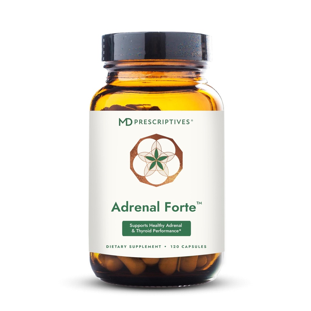 MD Prescriptives - Adrenal Forte - Dodatek pro podporu nadledvin * s Ashwagandha & Rhoddiola - 120 Kapsle