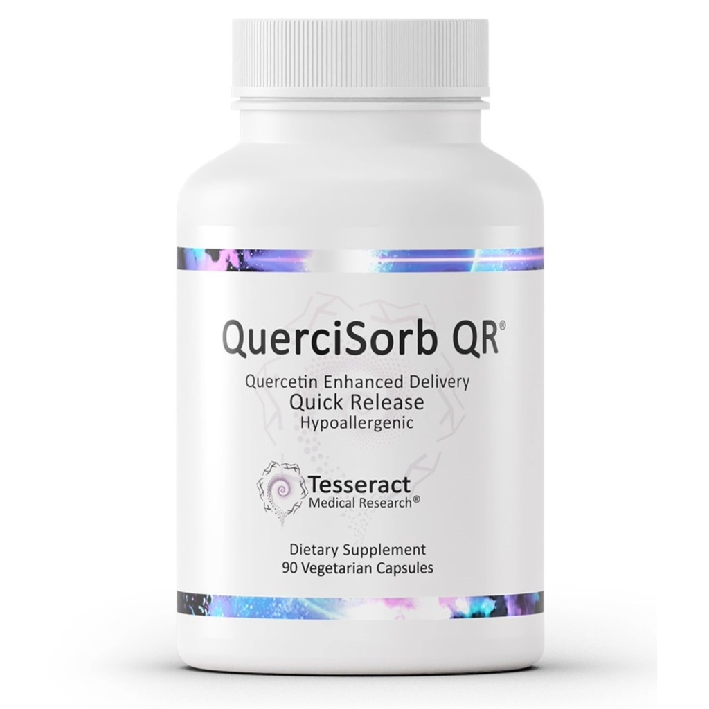 Teseract Medical Research QuerciSorb QR Imunitary Supplement, Quick Release Quercetin, Podporuje imunitní funkci a celkové zdraví * Hypoalergenní, 400 mg, 90 Kapsle
