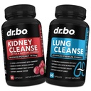 Dr. BO Ledviny Cleanse & Lung Support Pills - Premium Bylinné doplňky na podporu ledvin & Lung zdraví