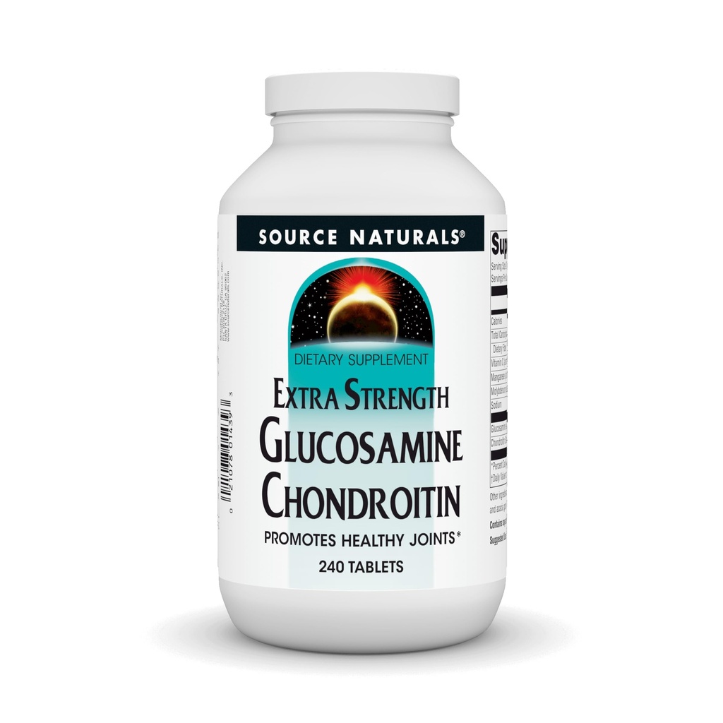 Zdroj Naturals Extra síla Glucosamine Chondroitin, Promotes Health Joints *, 240 Tablety