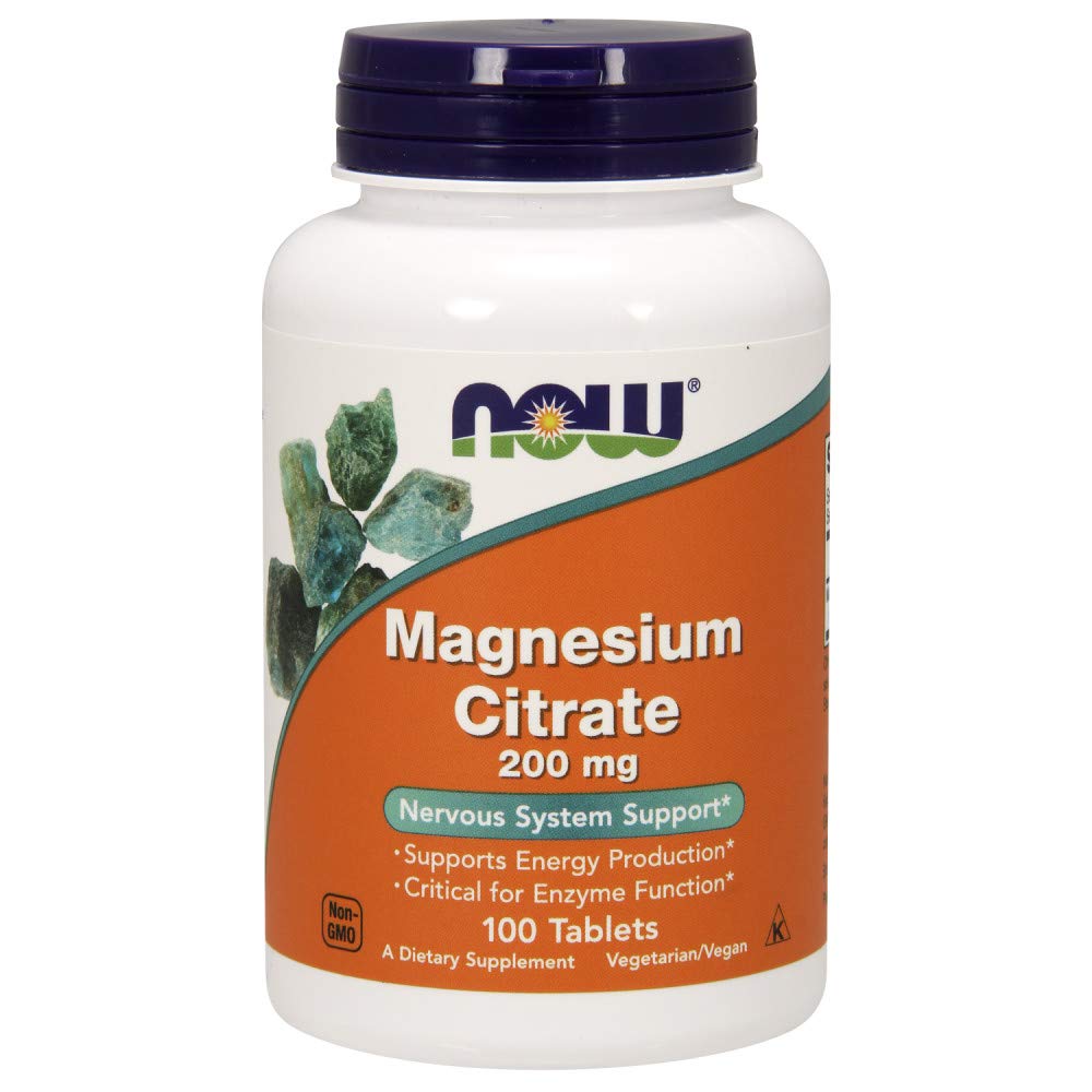Nyní Potraviny Magnesium Citrát 200 mg Tabs, 100 Počet (Balení po 1)