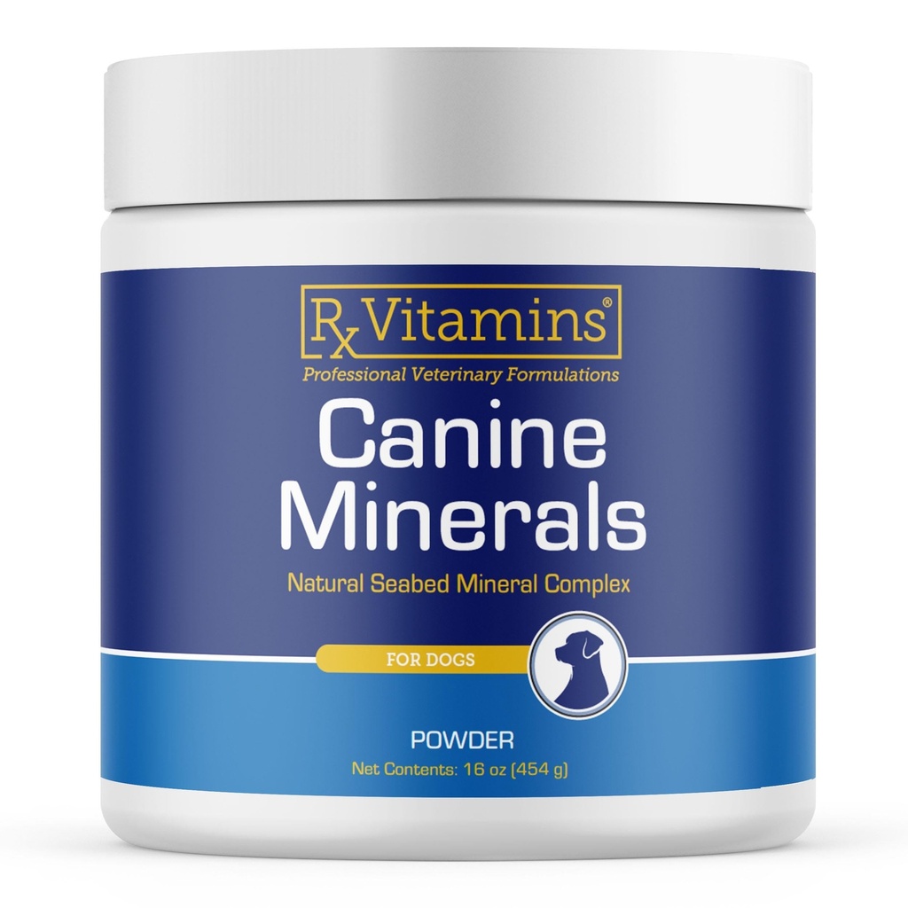 Rx Vitamíny Koňské minerály - Esenciální minerální látky pro psy - vápník, hořčík, Železný dodatek, Kostní a společný dodatek pro K9, imunitní podpora - 16oz
