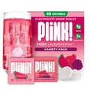 Pink! Fizzy Electrolyte Drinkové tablety pro denní hydrataci - 48ct Electrolyte Tablety + sodík, draslík, hořčík, Low- Calorie, Low- Sugar Keto Electrolytes Powder Hydration Packets Water Flavoring
