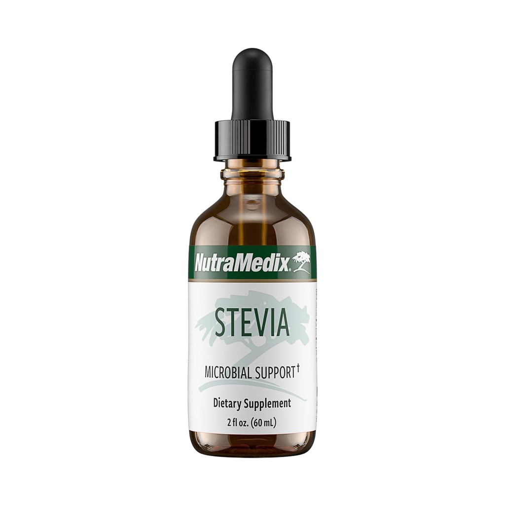 NutraMedix Sweet Leaf Stevia Liquid Drops - Cukr Free Sweettener z čistého Stevia Leaf Extract pro mikrobiální podporu - Nízký karb, No Add Sugar (2 oz / 60 ml)