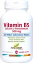 NEW ROOTS HERBAL Vitamin B5 (500mg) s kalcium124; Vitamin B5 Pantotenová kyselina dodatek (100 kapslí)