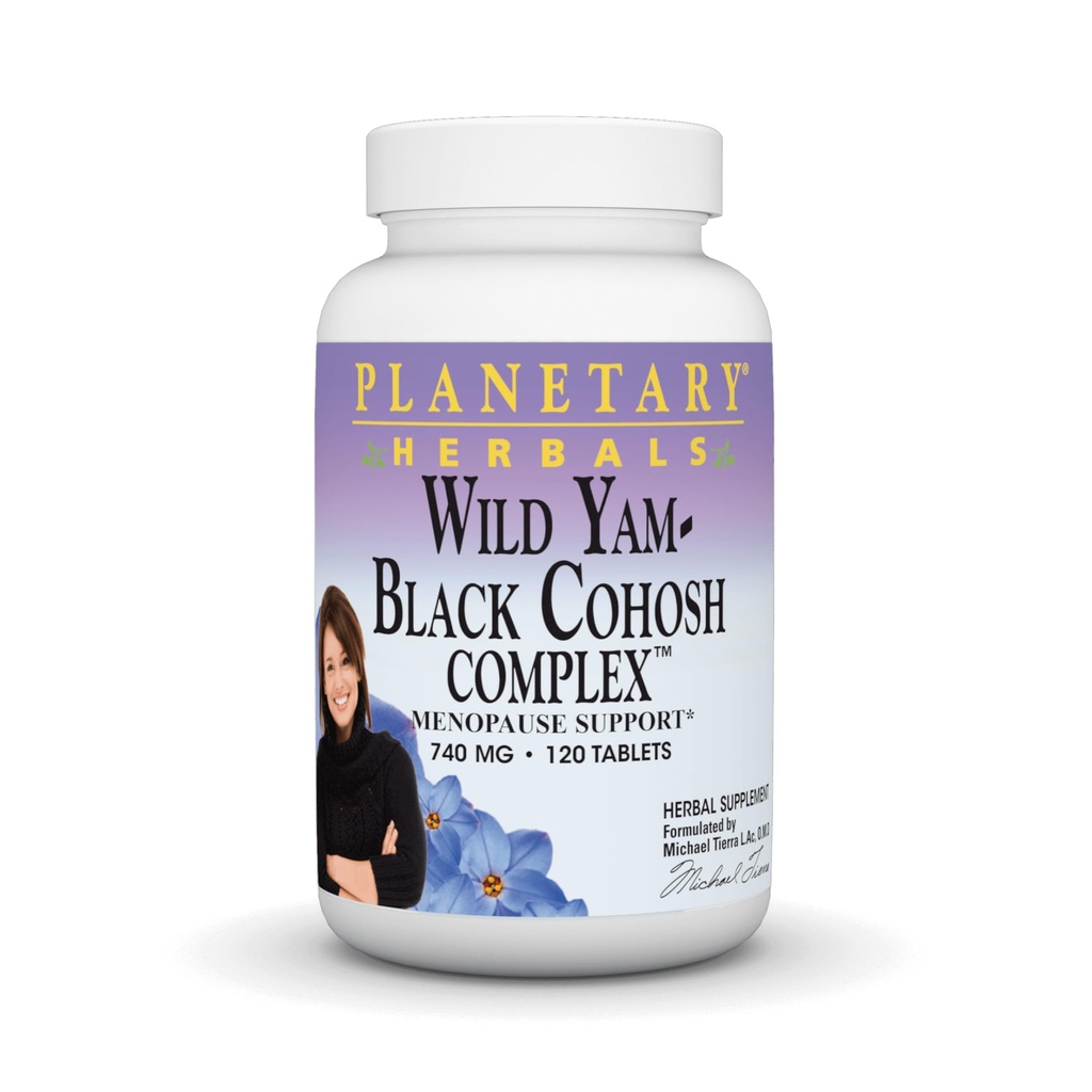 Planetární Herbals Wild Yam- Black Cohosh Complex Tablety, 120 Počet