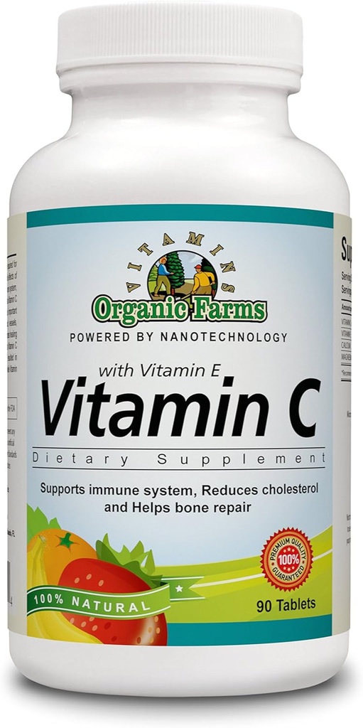 OFV 100% přírodní vitamin C s vitaminem E, základní doplněk stravy 90 tablety