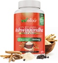 Ashwagandha Kapsle - 10% Witanolides, Root Powder Extract, Bylinný dodatek na pomoc podporovat přírodní stres úlevu, spánek, zaměření - 1500mg, pro muže a ženy -120 Počet
