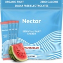 Nektar Energy Booster - Organic Caffeine, B12 & Electrolytes - Cukr zdarma & Zero Calorie - Zdravá káva, Energy Drink & Soda Alternative - Hydration & Energy Supplement (Meloun 18 Packets)
