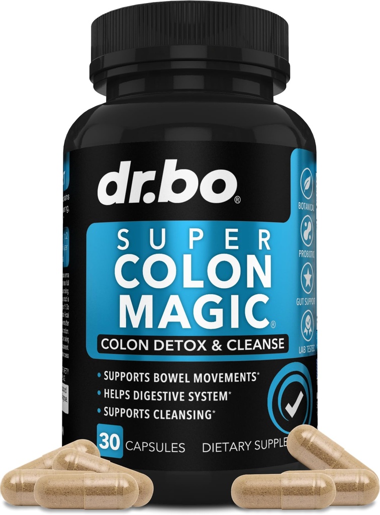 Colon Cleanser Detox pro Flush hmotnost - 15 den Colon čisticí pilulky & Probiotické - Rychlé přírodní laxativní, zácpa Relief, Bowel Hnutí doplňky pro střevní žaludek Bloating Gut Loss Podpora