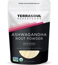Terrasoul Superfoods Organic Ashwagandha Root Powder, 1 Lb - Stress Adaptogen CLAS124; Může zlepšit spánek CLAS124; Lab- Testováno pro kvalitu
