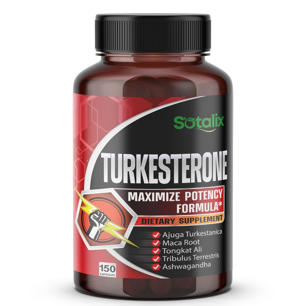 Ultra Turkesteron Ajuga Turkestanica Standardizované 20% Turkesteron High Potency s Maca Root Tribulus Terrestris - Podpora energie svalové růstu