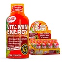 Vitamin Energy Focus + Extra Síla Energy Shot Fruit Punch 12 Pack, 260mg přírodní kofein, B-vitaminy, CoQ10, aminokyseliny, Focus, Productivity & Clarity, Nulový cukr, gluten- Free, 1.93 fl oz