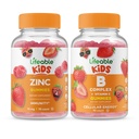 Živé zinek děti + B Komplexní děti, Gummies Bundle - Velký Ochutnávání, Vitamin dodatek, gluten zdarma, GMO zdarma, Žvýkací žlab