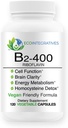 B2-400 Čisté Riboflavin - Nervový systém Zdraví, Homocystein Detox, Kardiovaskulární, Pomáhá zvýšit energii, Duševní jasnost, Metabolismus a buněčné funkce (120)