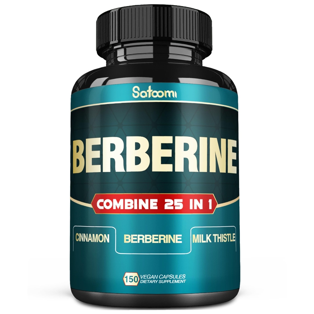 Satoomi 25in1 Dodatek Berberine - Berberine Hcl - Ceylon Skořice - Mléko Thistle a další