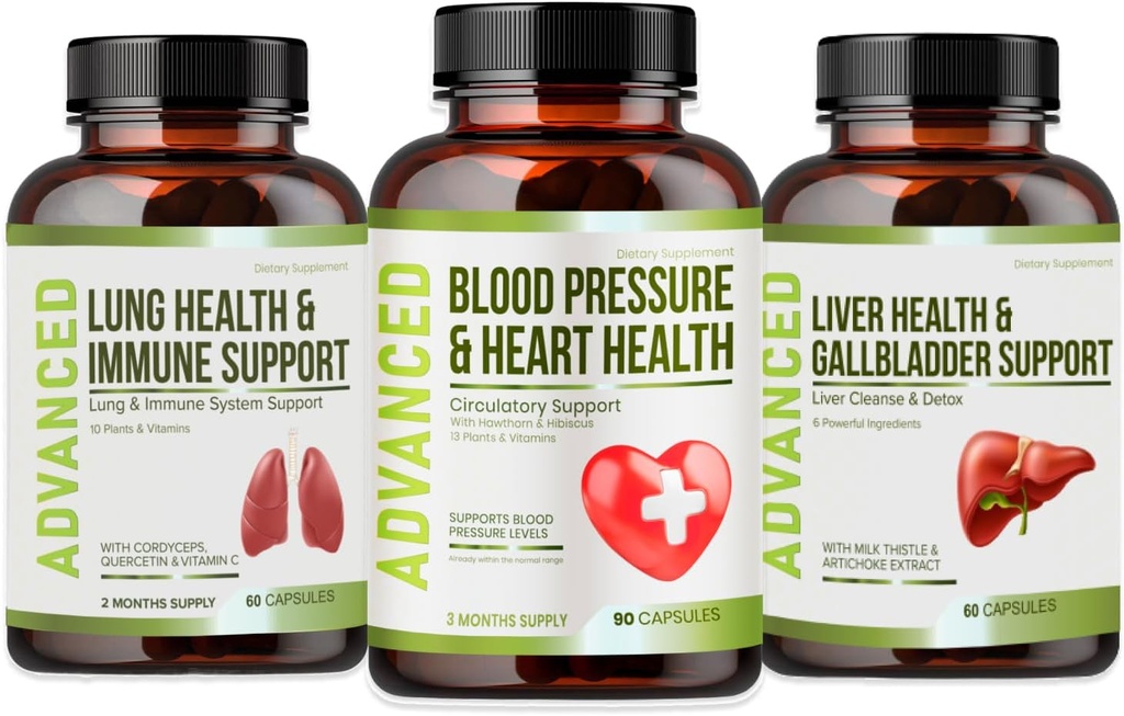 Srdeční zdraví Krevní tlak Support Supplement - Podpora krevního tlaku & Zdravý oběh Přirozeně s Hawthorn Berry & Hibiscus. Vitamíny pilulky pro zdravou hypertenzi (BP) a zdravé srdce.