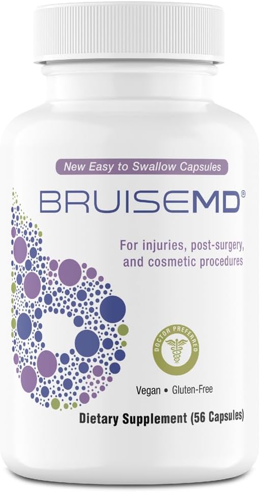 Arnica 1,000mg a Bromelain 500mg 2,400GDU / g doplněk pro podlitiny a otok, snadno polykací kapsle (14- denní zásoba) - Advanced Bruise Treatment Formule