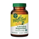 MegaFood vápník Magnesium dodatek - Podporuje zdraví kostí a srdce - hořčík vápník doplňky pro ženy a muže - Non- GMO - 60 Tablety (20 Služeb)